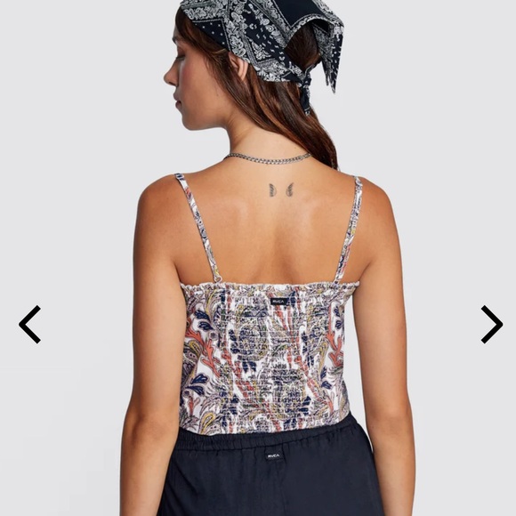 NWT RVCA Side Note Cami Top - Picture 3 of 12